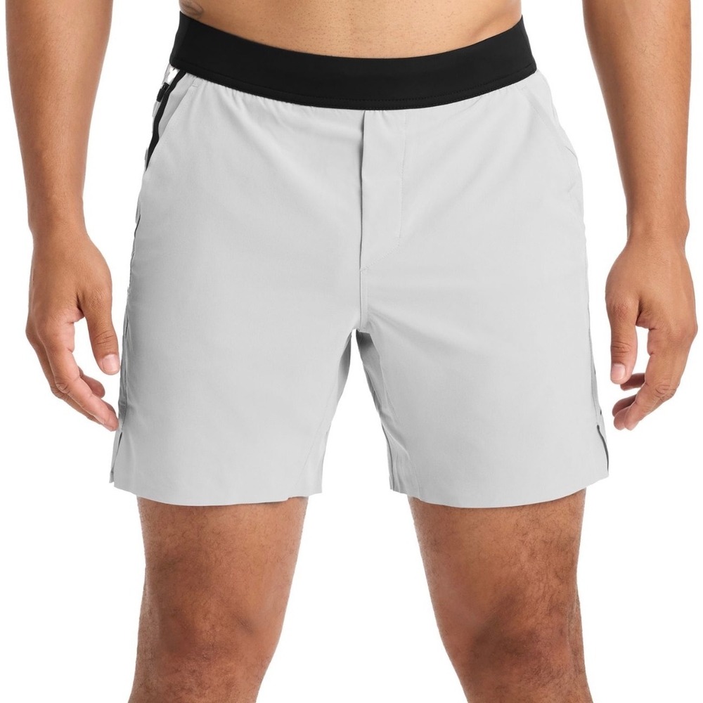 Ten‎ Thousand Interval Short Mens Small Light Grey 7 inch Inseam Lined Workout